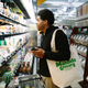 Shopper at Mandela Grocery Cooperative in West Oakland, Calif.